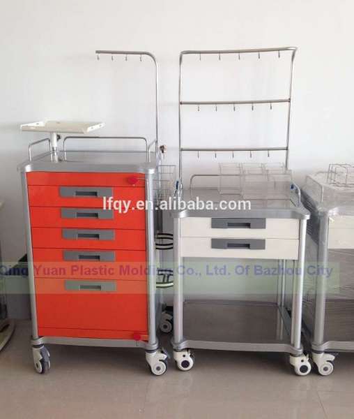 medical trolley, emergency trolley,hospital trolley