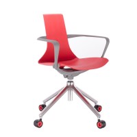 New design adjustable swivel PP&nylon leisure office chair